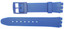 ATLO 17mm (20mm) Sized Replacement Strap, Compatible for Swatch® Watch - Blue