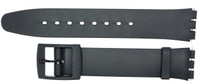 ATLO 16mm (19mm) Sized Replacement Strap, Thin Type, Compatible for Swatch® Skin Watch - Black