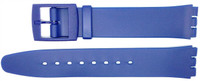 ATLO 16mm (19mm) Sized Resin Strap Compatible for Swatch® Skin Watch - Blue - RG14AK