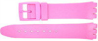 ATLO 17mm (20mm) Sized Resin Strap Compatible for Swatch® Watch - Pink - RG14P
