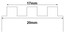 Condor 17mm (20mm) Sized Genuine Leather Croco Grain Replacement Strap for Swatch® Watch - Black