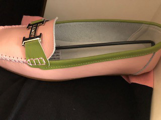 pink loafer shoes