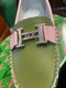 green loafer in leather size 7-10 only