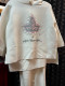 WHITE PEARL SUIT WITH 20 PEARLS OR CHOOS ANOTHER LOGO OR GET IT PLAIN (NO LOGO)