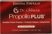 Buy Essential Formulas Propolis Plus 60 Caps Dr. Ohhira's Essential Formulas Online, UK Delivery, Stabilized Probiotics