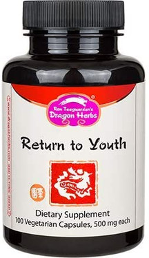 Buy Return to Youth 500 mg 100 Veggie Caps Dragon Herbs Online, UK Delivery,