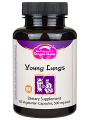 Buy Young Lungs 500 mg 100 Veggie Caps Dragon Herbs Online, UK Delivery, Lung Bronchial Formulas Remedy Relief Treatment Respiratory Support