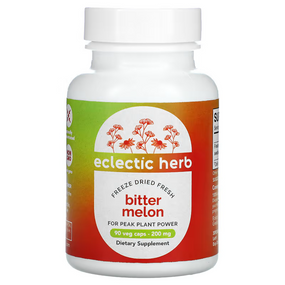 Buy Bitter Melon 200 mg 90 Non-GMO Veggie Caps Eclectic Institute Online, UK Delivery