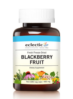 Buy Blackberry Fruit 480 mg 90 Non-GMO Veggie Caps Eclectic Institute Online, UK Delivery, Herbal Remedy Natural Treatment