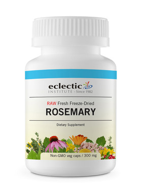 Buy Rosemary 300 mg 90 Veggie Caps Eclectic Institute Online, UK Delivery, Herbal Remedy Natural Treatment