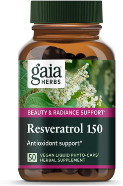 Buy Resveratrol 150 50 Vegetarian Liquid Phyto-Caps Gaia Herbs Online, UK Delivery