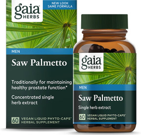 Buy Saw Palmetto 60 Veggie Liquid Phyto-Caps Gaia Herbs Online, UK Delivery, Men's Supplements For Men Saw Palmetto Prostate Health Formulas