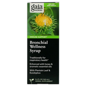 Buy Rapid Relief Bronchial Wellness Herbal Syrup 5.4 oz (160 ml) Gaia Herbs Online, UK Delivery, Cold Flu Remedy Relief Immune Support Formulas