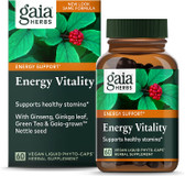 Buy Energy Vitality 60 Veggie Liquid Phyto-Caps Gaia Herbs Online, UK Delivery, Energy Boosters Formulas Supplements Fatigue Remedies Treatment