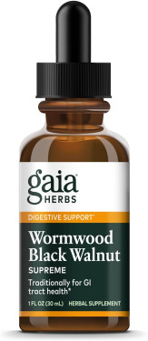 Buy Wormwood Black Walnut Supreme 1 oz (30 ml) Gaia Herbs Online, UK Delivery, Digestion Stomach 