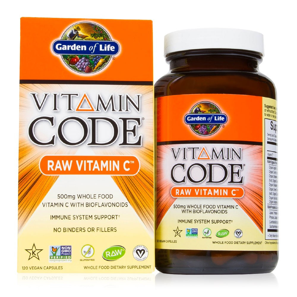 Buy Vitamin Code Raw Vitamin C 120 Vegan Caps Garden of Life Online ...