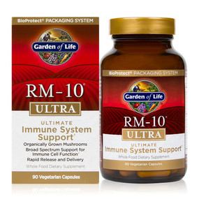 Buy RM-10 Ultra Ultimate Immune Health Formula 90 Veggie Caps Garden of Life Online, UK Delivery, Immune Support Mushrooms