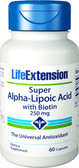 Life Extension Super Alpha Lipoic Acid with Biotin 250 mg 60 Caps
