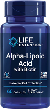 Life Extension, Super Alpha Lipoic Acid with Biotin 250 mg, 60 Cap