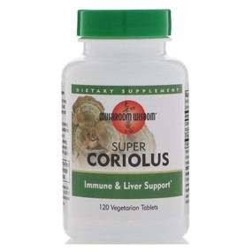 Buy Mushroom Wisdom Super Coriolus 120 Veggie Tabs Grifron Maitake Online, UK Delivery, Immune Support Mushrooms