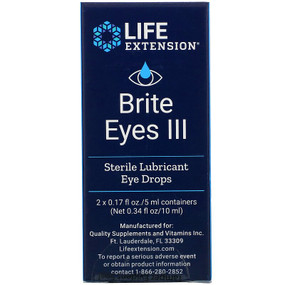 Brite Eyes III 2 vials (5 ml each), Life Extension, Eyes, UK