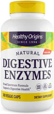 Buy Digestive Enzymes Broad Spectrum 180 Veggie Caps Healthy Origins Online, UK Delivery, Digestive Enzymes