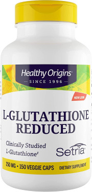 Buy Setria L-Glutathione Reduced 250 mg 150 Caps Healthy Origins Online, UK Delivery