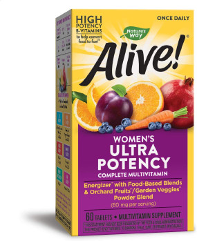 UK Buy Nature's Way Alive Once Daily Women's Multivitamins 60 Tabs 
