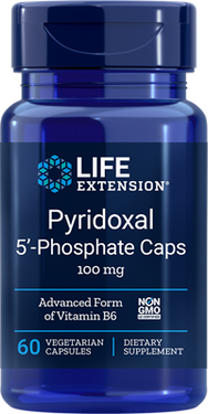 Life Extension, Pyridoxal 5'-Phosphate Caps 100 mg 60 Caps, UK Shop