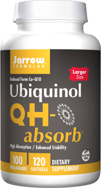 Buy QH-Absorb Ubiquinol 100 mg 120 sGels Jarrow Online, UK Delivery, Coenzyme Q10