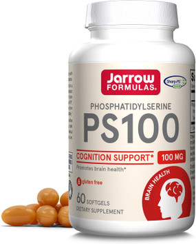 Buy PS 100 Phosphatidylserine 100 mg 60 sGels Jarrow Online, UK Delivery, Attention Deficit Disorder ADD ADHD Brain Support