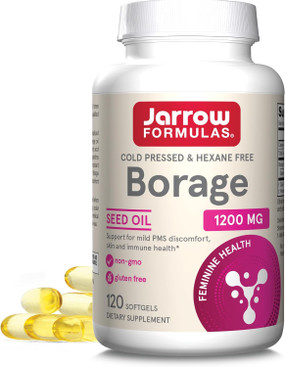 Buy Borage 1200 mg 120 sGels Jarrow Online, UK Delivery, EFA Omega EPA DHA