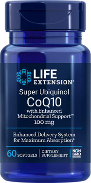 Super Ubiquinol CoQ10 100 mg 60 Softgels, Life Extension, Antioxidants, UK