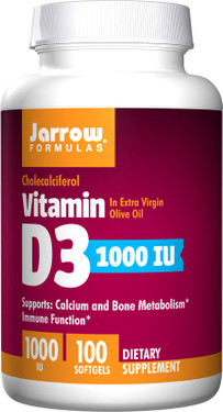 Buy Vitamin D3 1000 IU 100 sGels Jarrow Online, UK Delivery, Vitamin D3