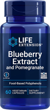 UK Buy Life Extension, Blueberry Extract with Pomegranate, 60 Caps