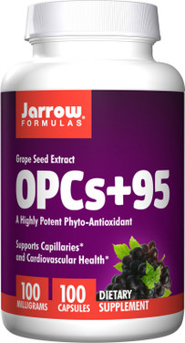 Buy OPCs + 95 Grape Seed Extract 100 mg 100 Caps Jarrow Online, UK Delivery, Antioxidant
