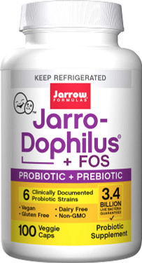 Buy Jarro-Dophilus + FOS 100 Caps Jarrow Online, UK Delivery, Probiotics Acidophilus