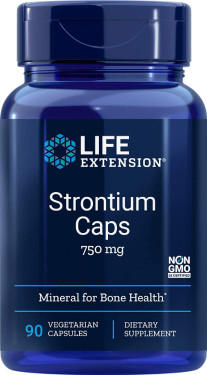 UK Buy  Life Extension, Strontium Caps, 750 mg, 90 Caps