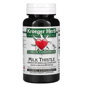 Buy Complete Concentrates Milk Thistle 90 Veggie Caps Kroeger Herb Co Online, UK Delivery, Cleanse Detox Cleansing Detoxify Formulas