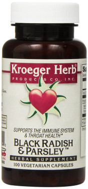 Buy Black Radish & Parsley 100 Veggie Caps Kroeger Herb Co Online, UK Delivery