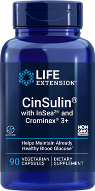 UK Buy Life Extension, CIn zu lin with InSea2 and Crominex 3+, 90 Caps
