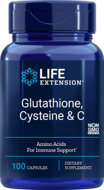 Buy Glutathione Cysteine & C 100 Veggie Caps Life Extension Online, UK Delivery, Amino Acid