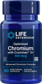 UK Buy Life Extension, Optimized Chromium with Crominex 3+ 500 mcg, 60 Caps