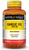 Garlic Oil 1000 100 sGels Mason Vitamins, UK Store