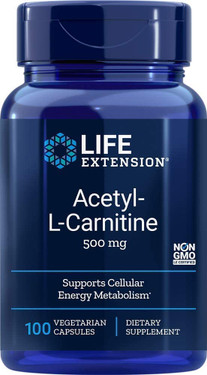 UK Buy Life Extension, Acetyl-L-Carnitine 500 mg, 100 Caps