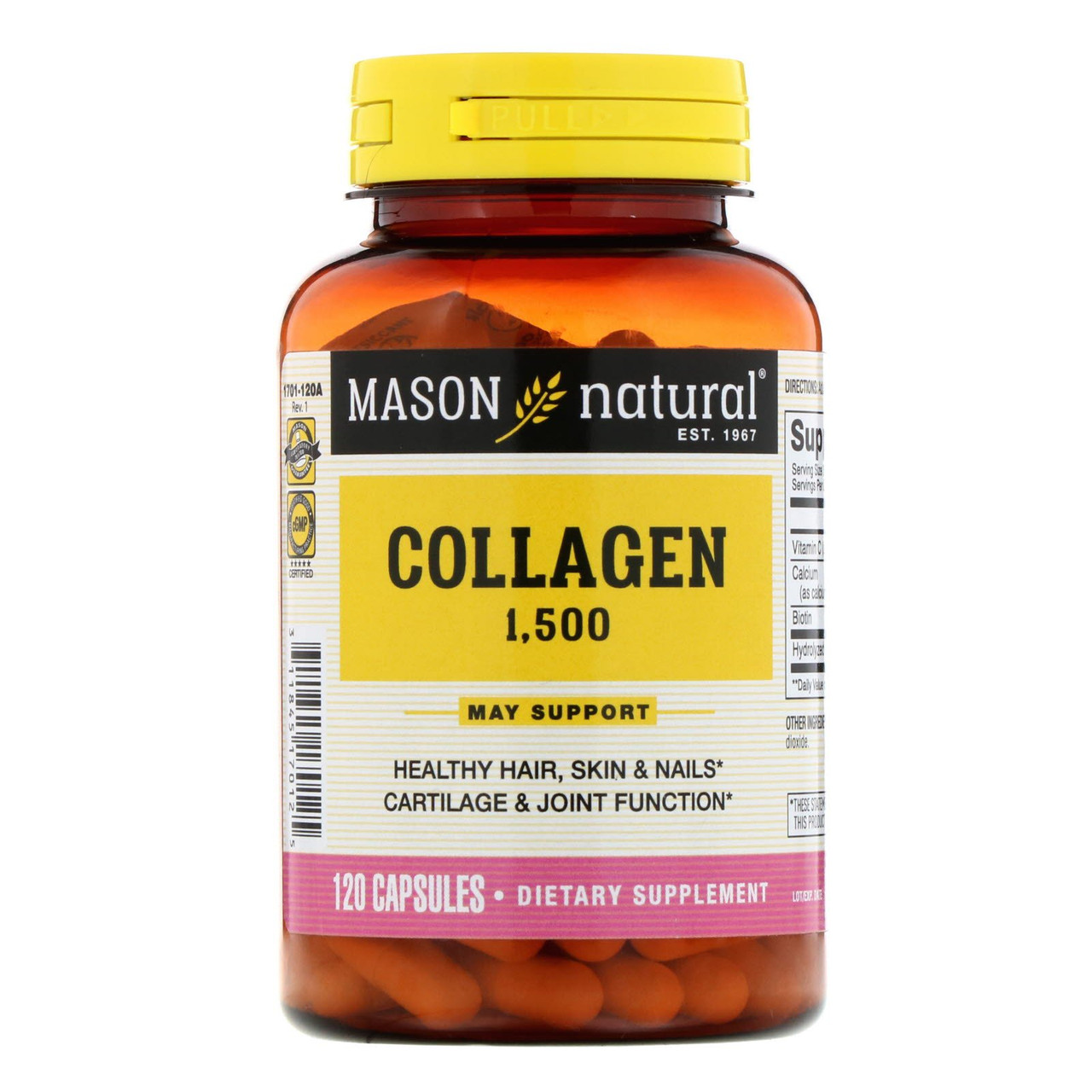 Buy Collagen Plus Biotin & Vitamin C 1500 120 Caps Mason Online