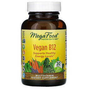 Buy Vegan B12 30 Tabs MegaFood Online, UK Delivery, Vitamin B Vegan Vegetarian