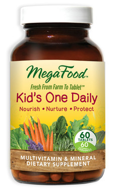 Buy Kid's One Daily 60 Tabs MegaFood Online, UK Delivery, Multivitamins For Children Wholefood Vitamins