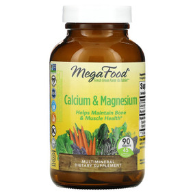 Buy Calcium Magnesium & Potassium 90 Tabs MegaFood Online, UK Delivery, Mineral Supplements