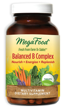 Buy Balanced B Complex 30 Tabs MegaFood Online, UK Delivery, Wholefood Vitamins Gluten Free
